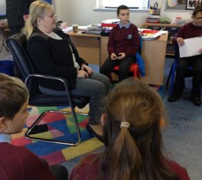 Northern Ireland Children's Commissioner visits Knockloughrim Primary School